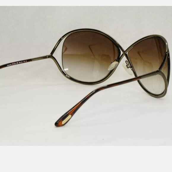 Tom Ford Brown Gunmetal Gradient Sunglasses - Picture 8 of 9